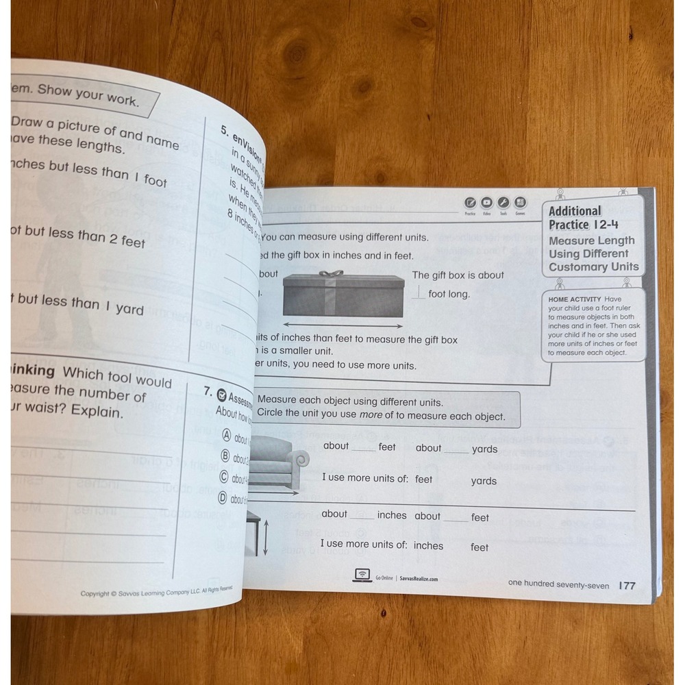 Savvas Grade 2 Math Additional Practice Workbook Scott Foresman 9780134953779 - Picture 2 of 8